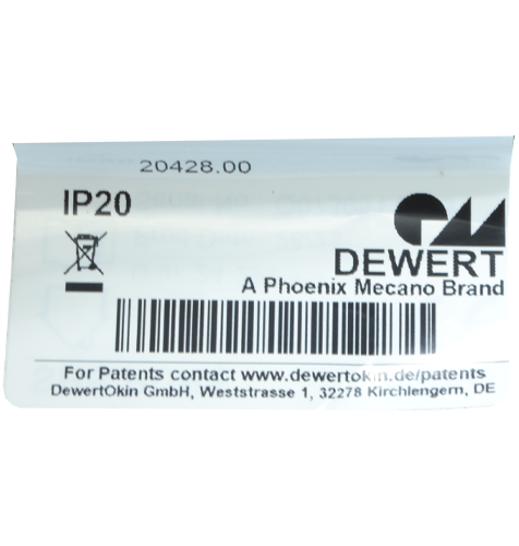 Okin Dewert ID Label for Pure 53996