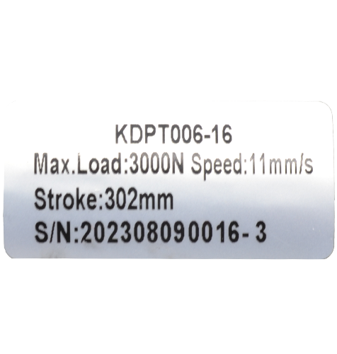 KDPT006-16 Compliance Label