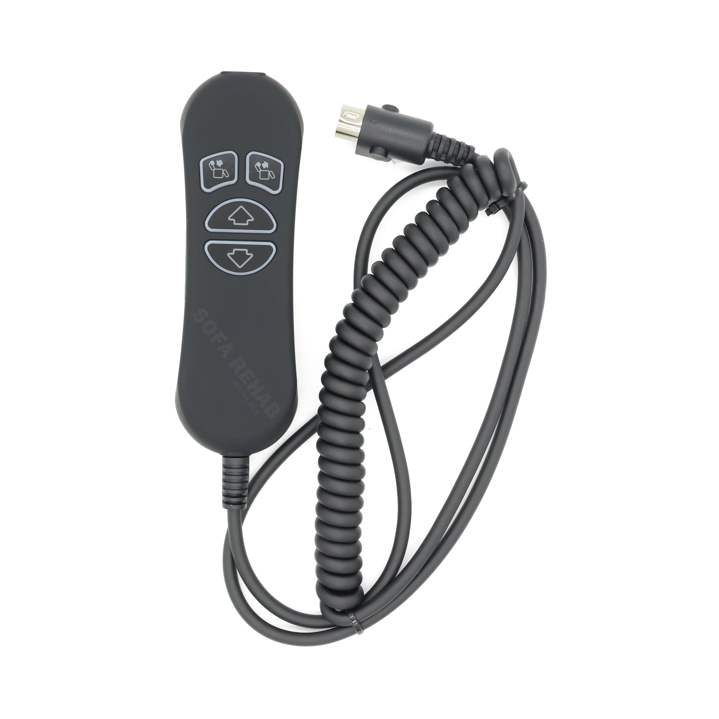 Electric Power Recliner Hand Remote Control - 2 Button, 5 Pin, Lift Chair Wand With Cable