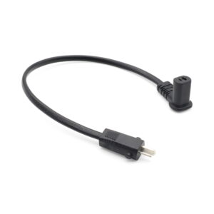 2 Pin Male to 90° Oval Female Plug Cable
