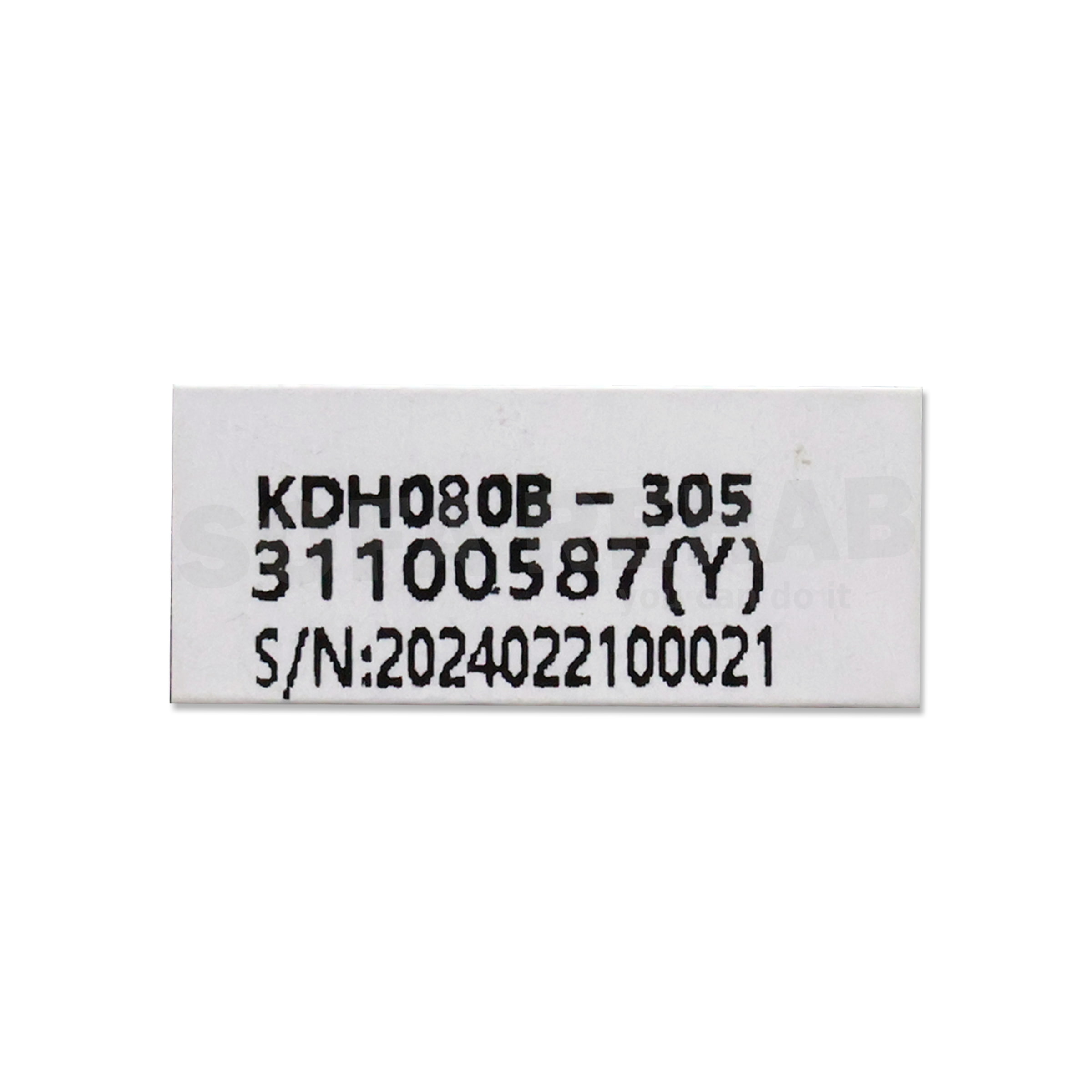 kaidi-KDH080B-305-control-box-label-31100587y-model-sticker-label kaidi-KDH080B-305-control-box-label-31100587y-model-sticker-label