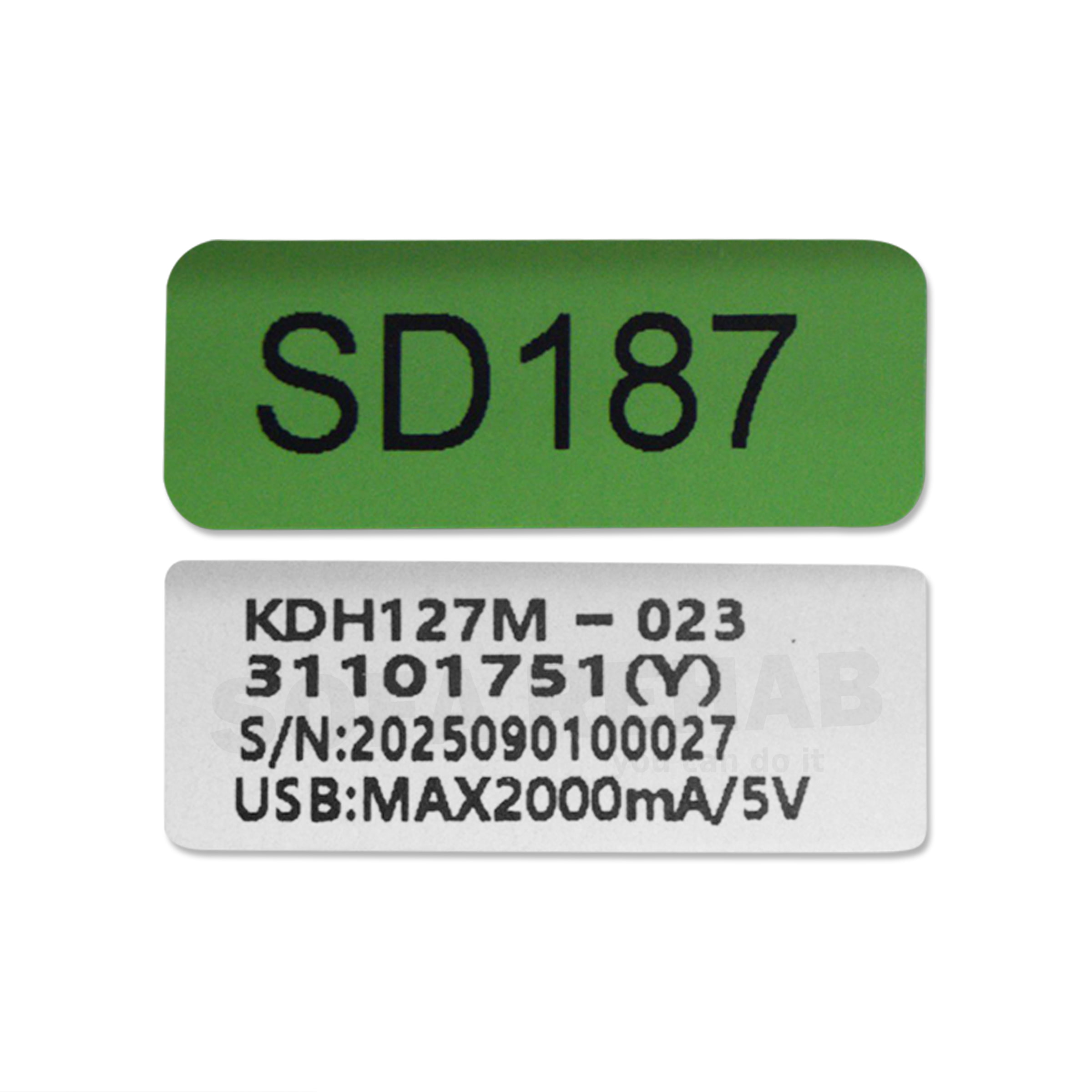 kaidi-KDH127M-023-model-label-SD187-with-usb-2000ma-rating kaidi-KDH127M-023-model-label-SD187-with-usb-2000ma-rating