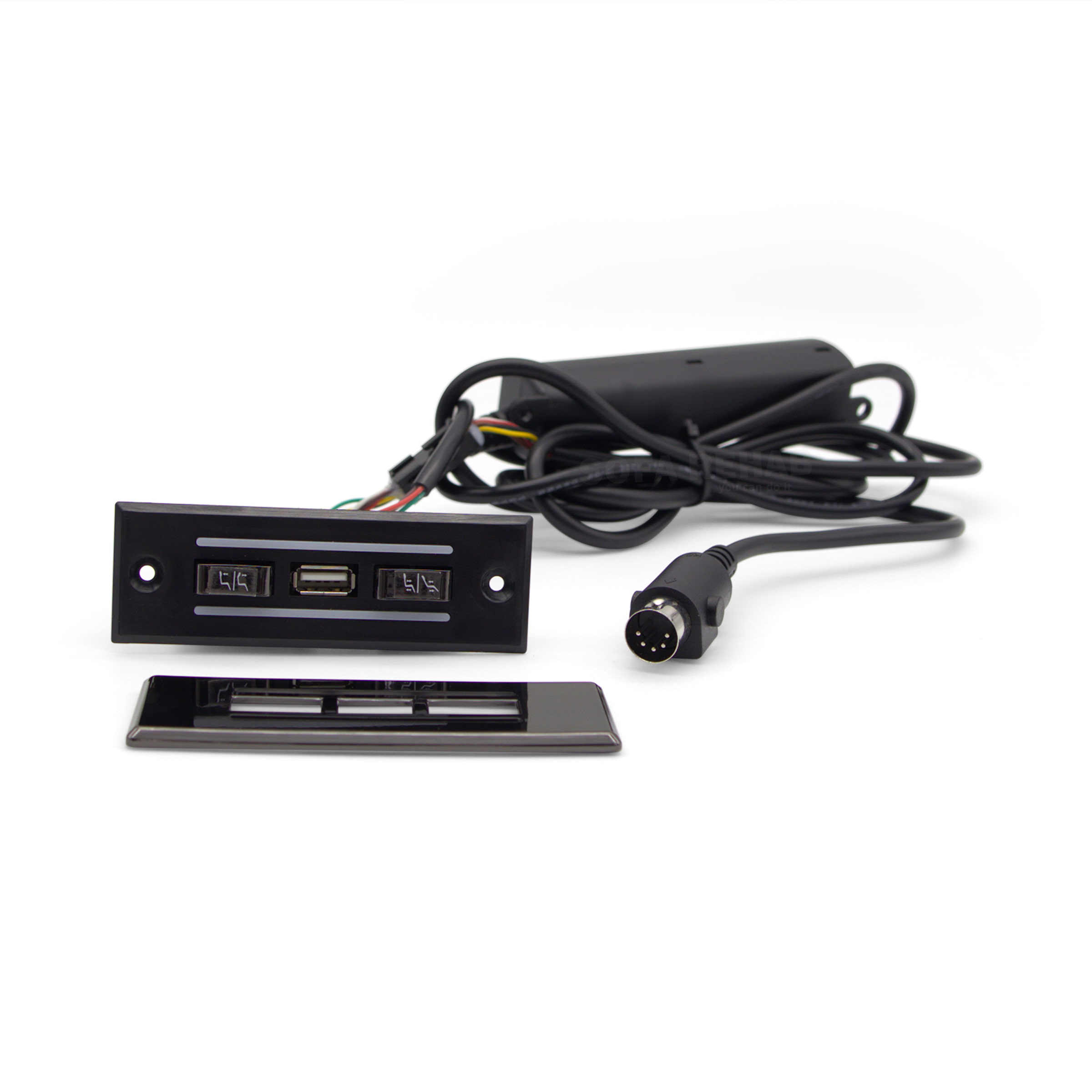 kaidi-KDH134L-001-front-view-cover-removed-4-button-switch-5-pin-din kaidi-KDH134L-001-front-view-cover-removed-4-button-switch-5-pin-din